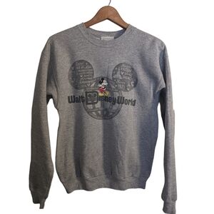 Vintage Disney Parks Mickey Mouse Crewneck Pullover Sweatshirt Unisex Size Small